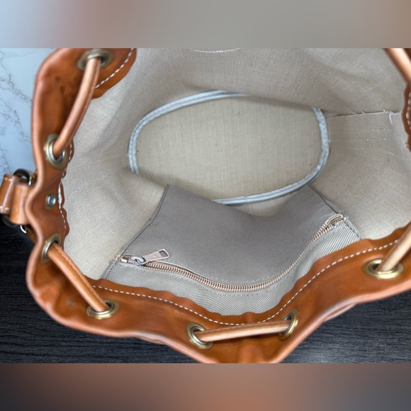 Longchamp Tan and Brown Crossbody Bag - Picture 9 of 10